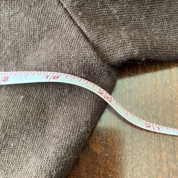 NINA LEONARD LENNIE brown long sleeve sweater off the shoulder L - Picture 7 of 9